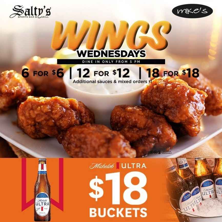 Wednesday Wings at Salty's