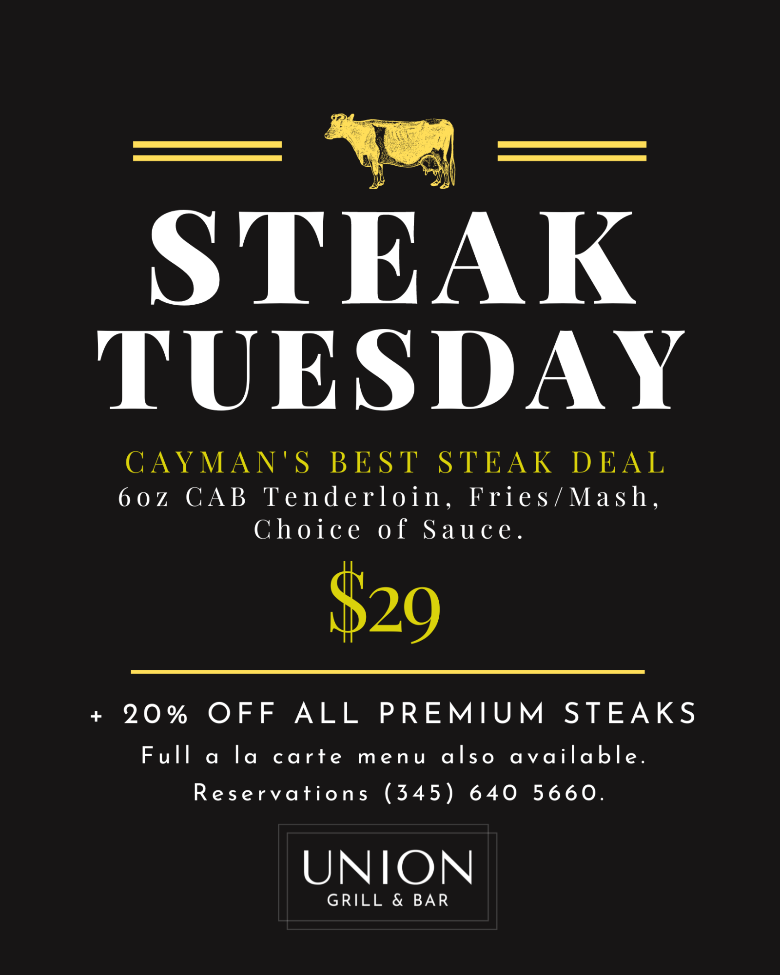 Union Steak Night