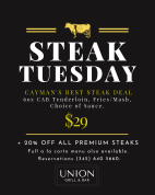 Union Steak Night