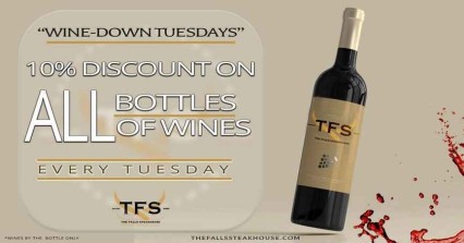 10% off all Wines by the Bottle