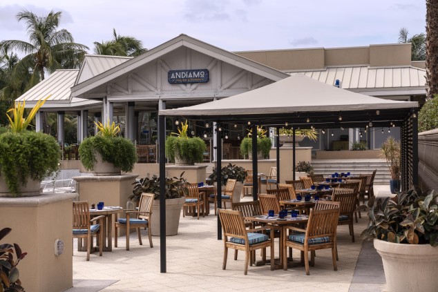  Exterior of Andiamo Restaurant and Dock 