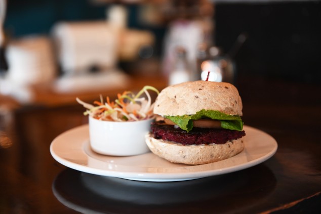  Bread and Chocolate Beet Root Burger 