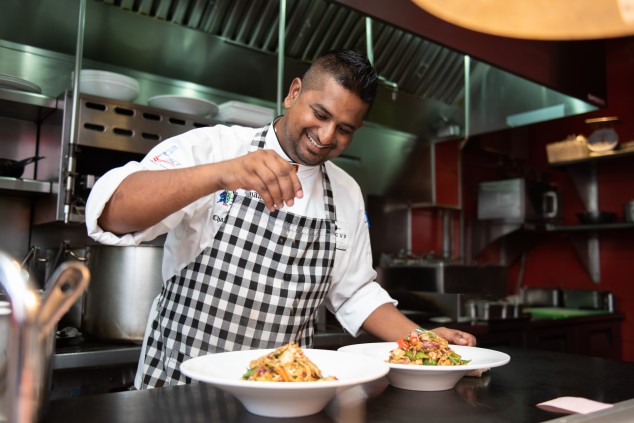 Abacus Chef preparing food