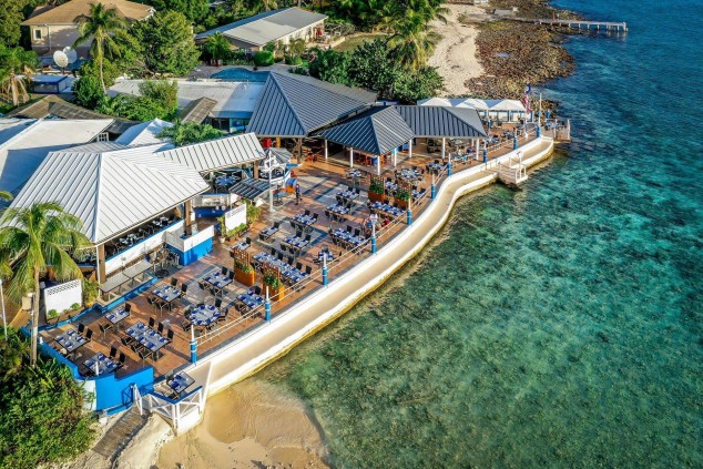  Drone shot of The Wharf Cayman 