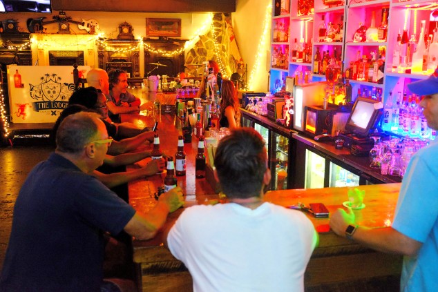  People at The Lodge Cayman Bar 